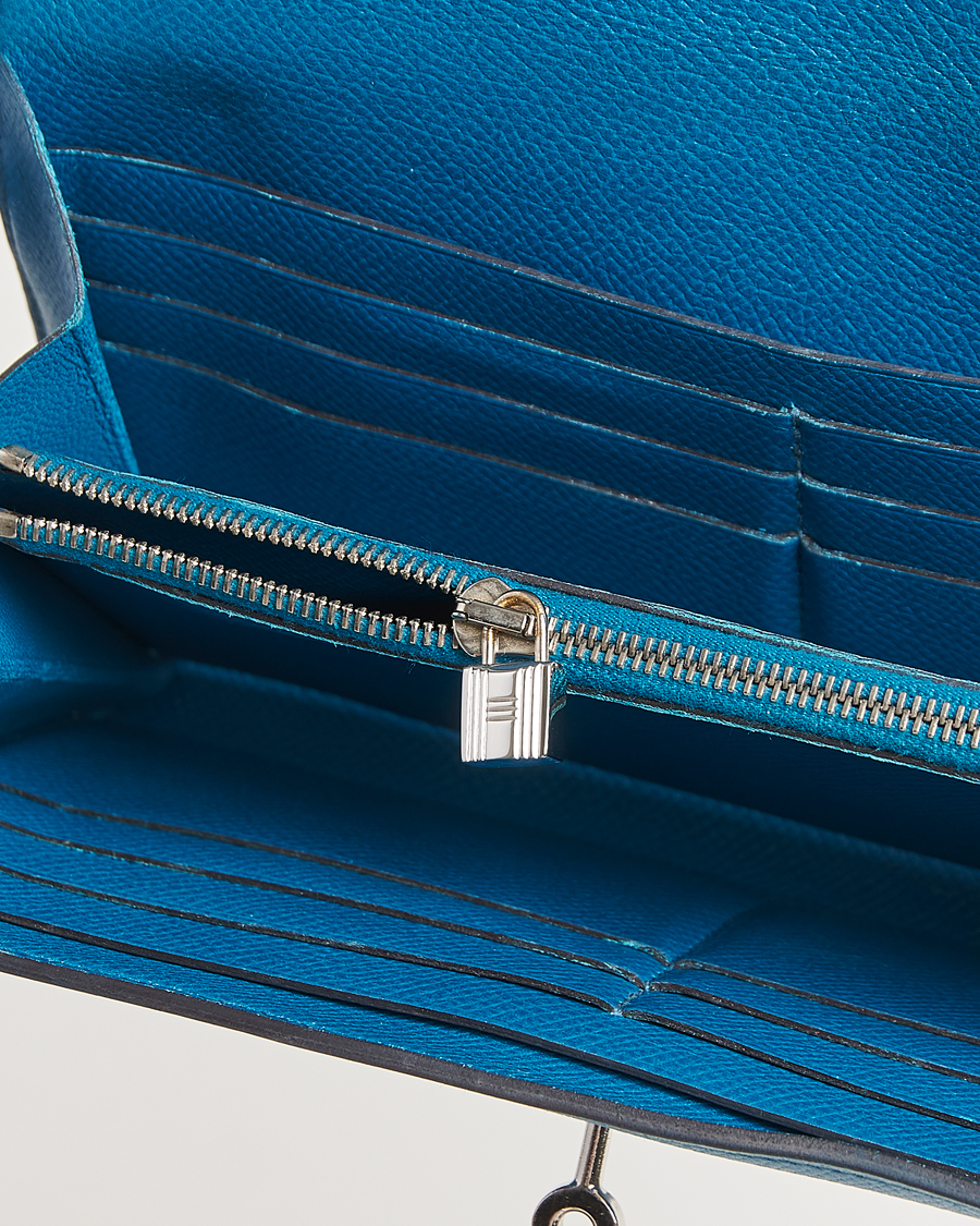 Herre | Gifts for Her | Hermès Pre-Owned | Kelly Wallet Epsom Leather Blue