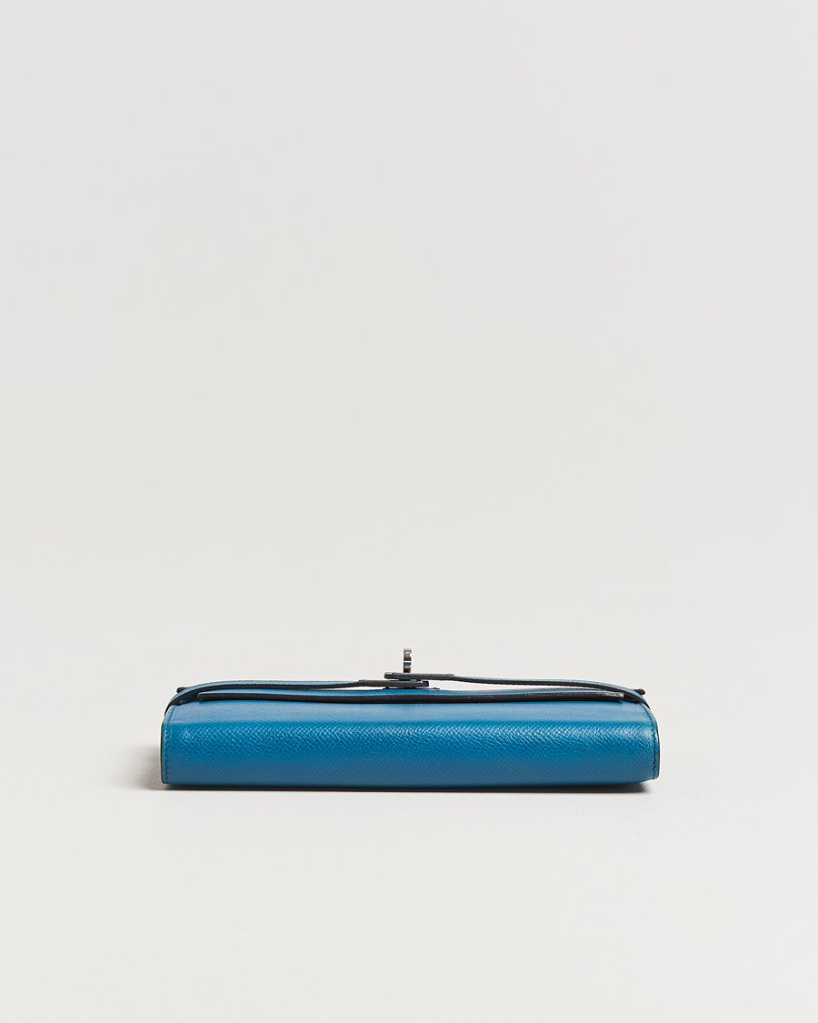 Herre | Gifts for Her | Hermès Pre-Owned | Kelly Wallet Epsom Leather Blue
