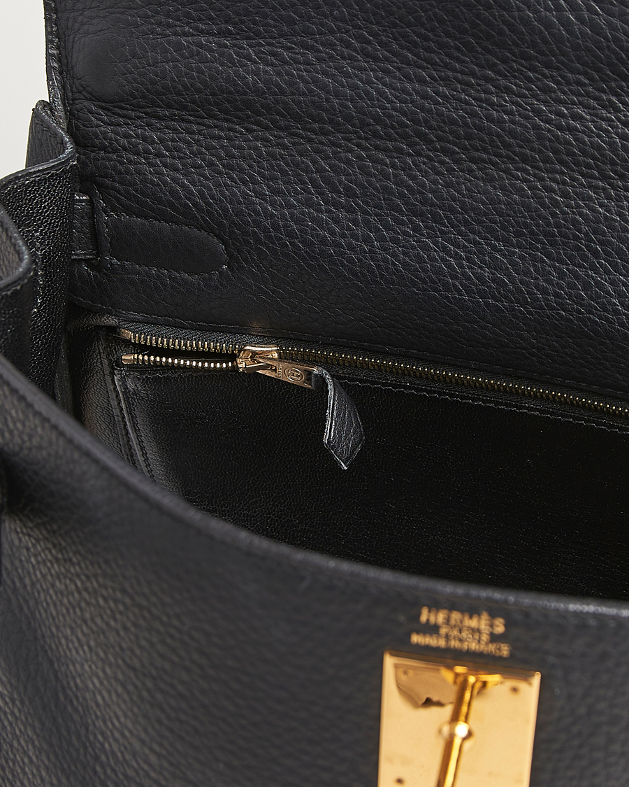 Herre | Pre-Owned & Vintage Bags | Hermès Pre-Owned | Kelly 32 Handbag Taurillon Leather Black