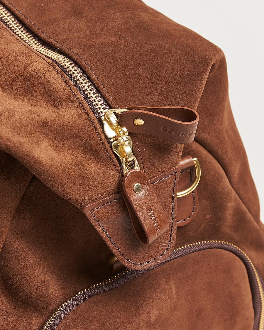 Herre | Tasker | Bennett Winch | Suede Weekender Brown