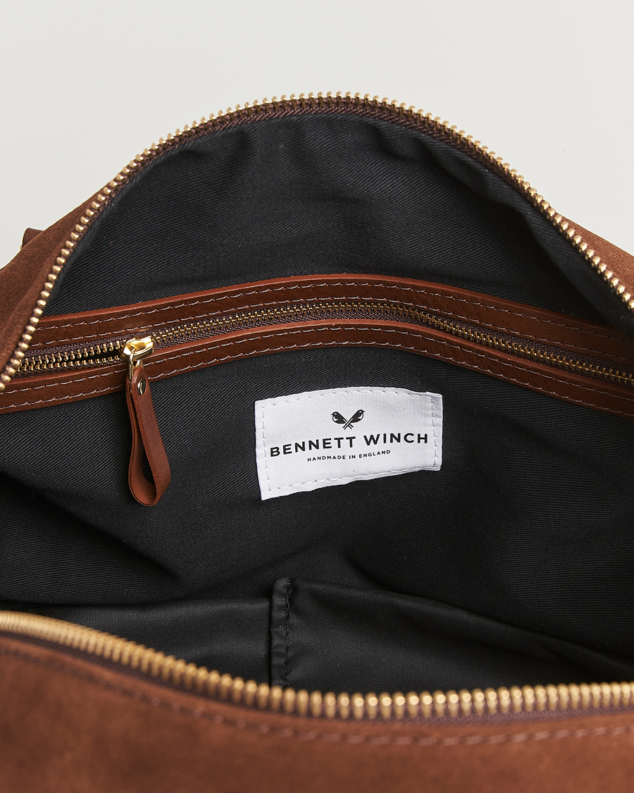 Herre | Tasker | Bennett Winch | Suede Weekender Brown