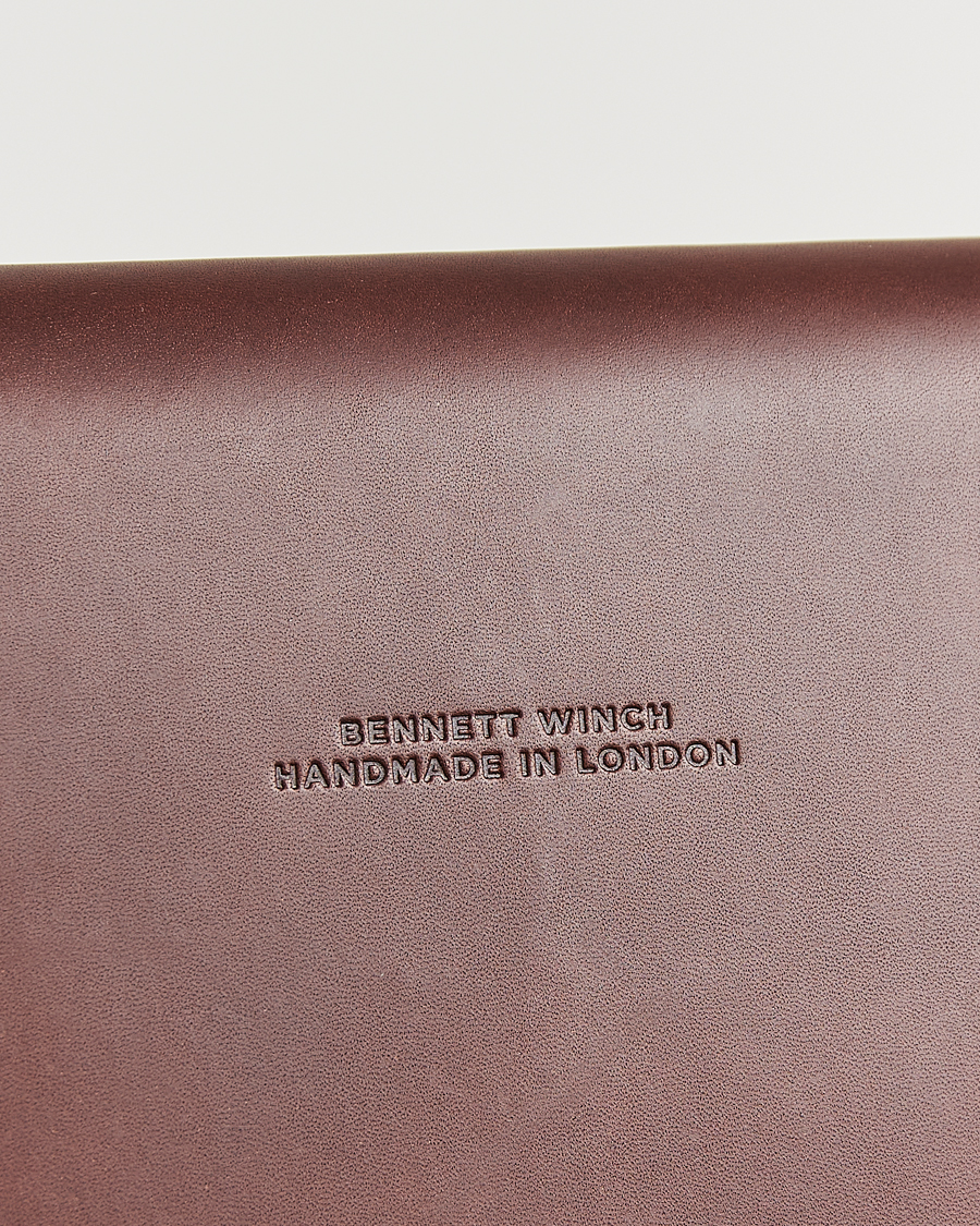Herre | Tasker | Bennett Winch | Large Leather Folio Brown