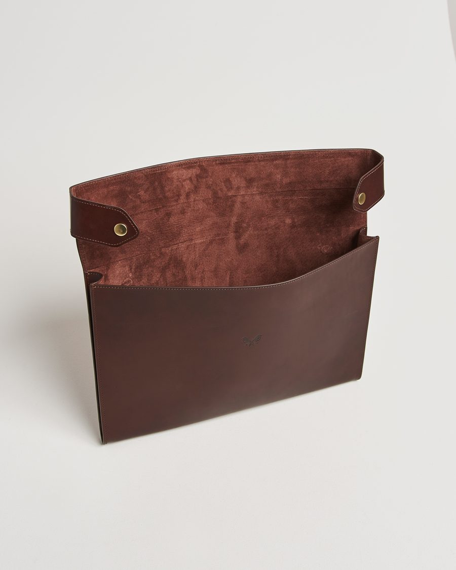 Herre | Tasker | Bennett Winch | Large Leather Folio Brown