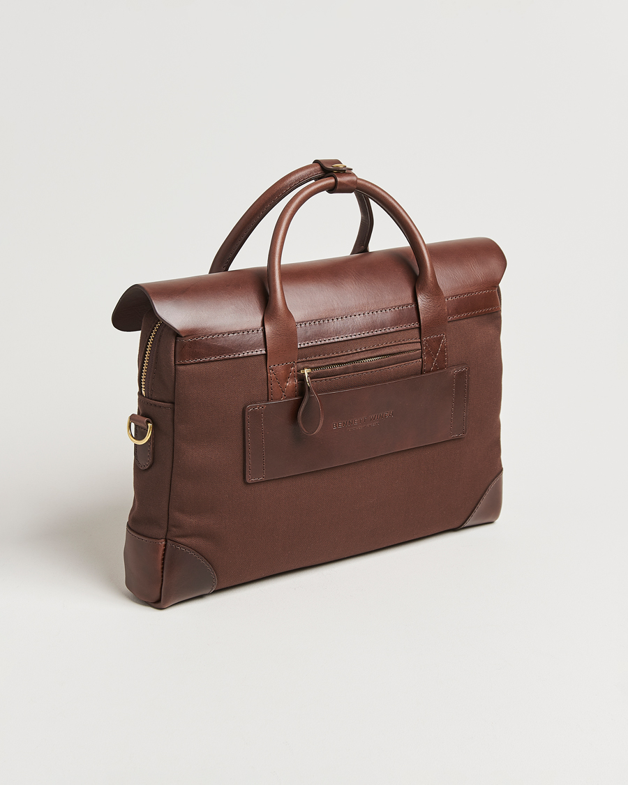 Herre | Tasker | Bennett Winch | Canvas Briefcase Chocolate