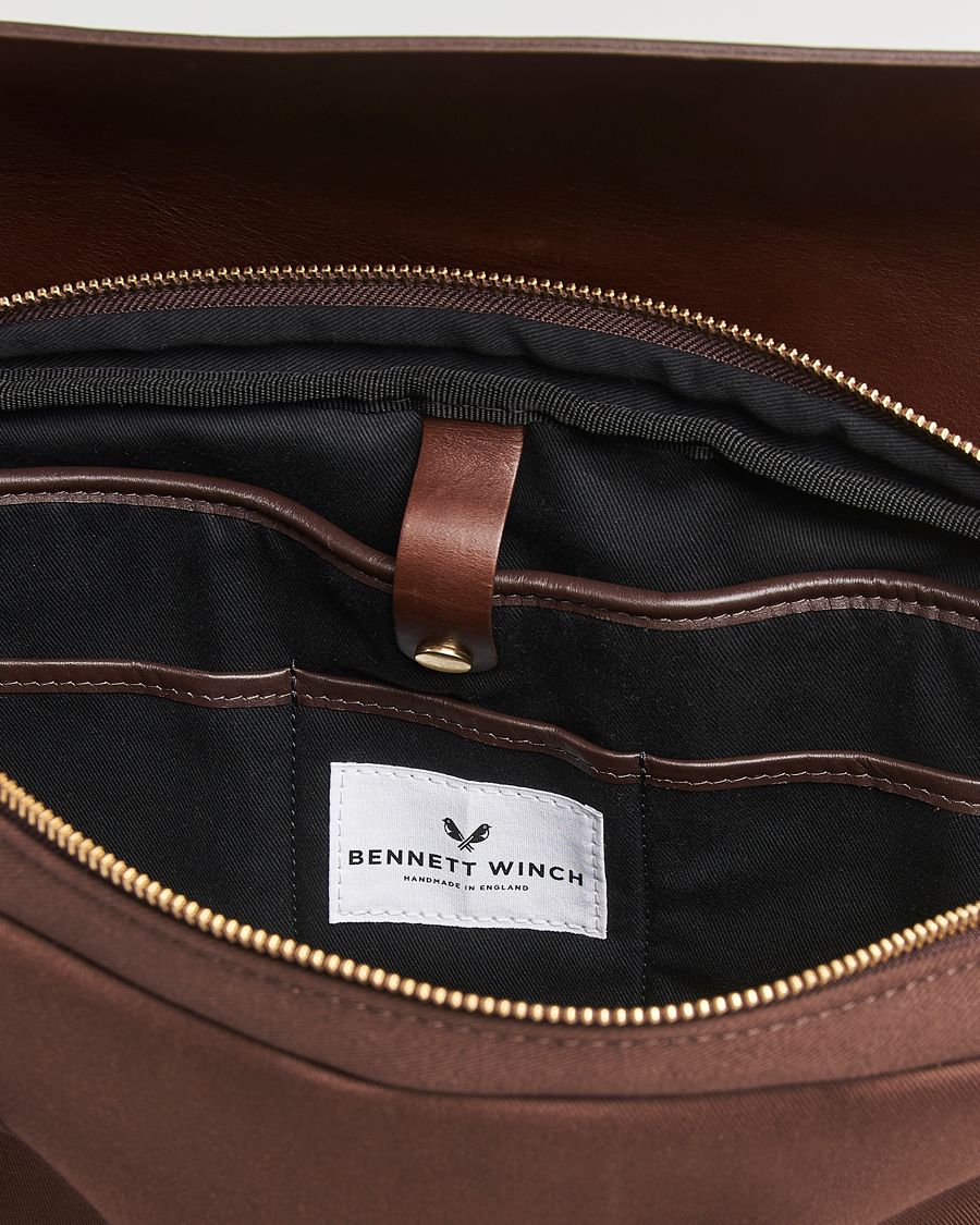 Herre | Tasker | Bennett Winch | Canvas Briefcase Chocolate