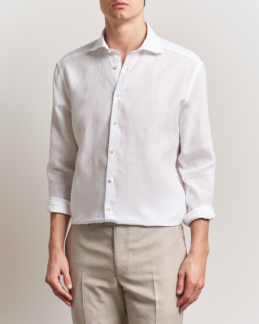 Herre | Skjorter | Stenströms | 1899 Linen Shirt White