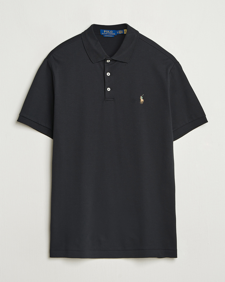 Herre | Polotrøjer | Polo Ralph Lauren | Custom Slim Fit Cotton Polo Polo Black