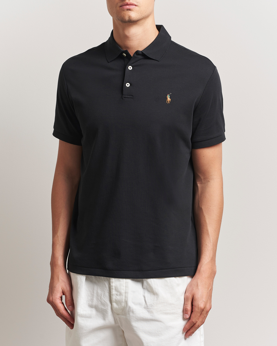Herre | Polotrøjer | Polo Ralph Lauren | Custom Slim Fit Cotton Polo Polo Black