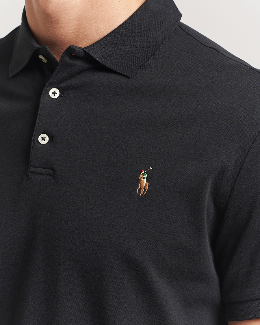 Herre | Polotrøjer | Polo Ralph Lauren | Custom Slim Fit Cotton Polo Polo Black