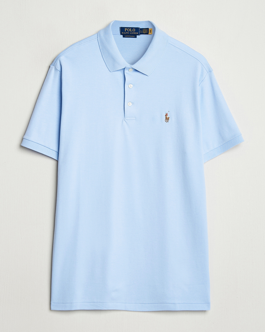Herre | Polotrøjer | Polo Ralph Lauren | Custom Slim Fit Cotton Polo Office Blue