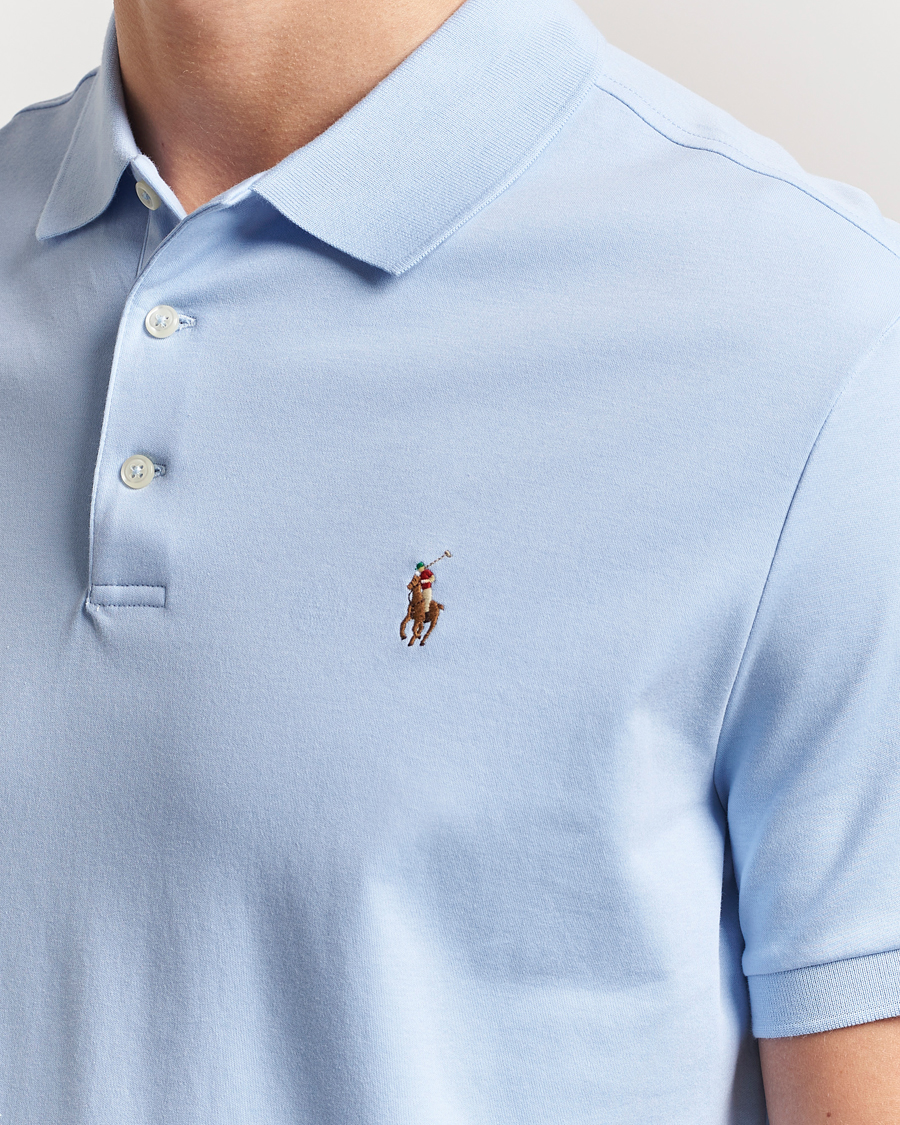 Herre | Polotrøjer | Polo Ralph Lauren | Custom Slim Fit Cotton Polo Office Blue