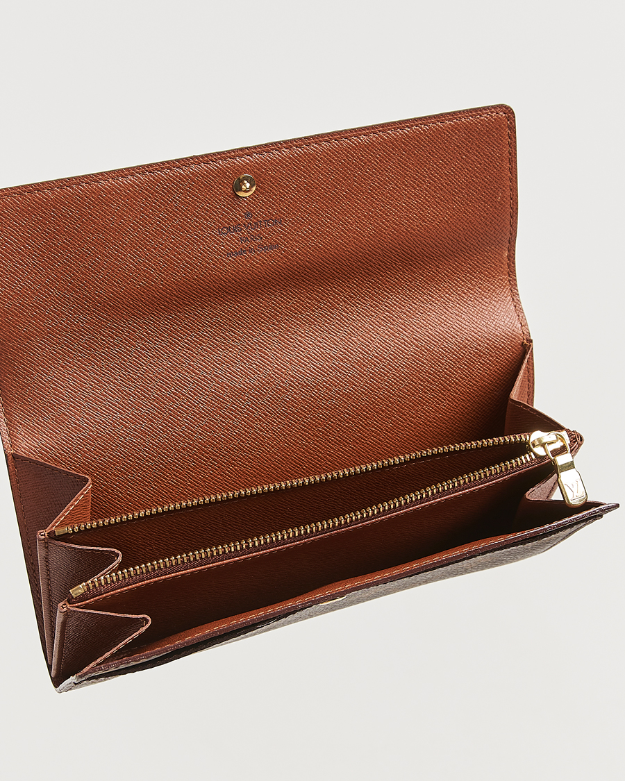 Herre | Louis Vuitton Pre-Owned Pochette Porte Monnaie Credit Wallet Monogram | Louis Vuitton Pre-Owned | Pochette Porte Monnaie Credit Wallet Monogram