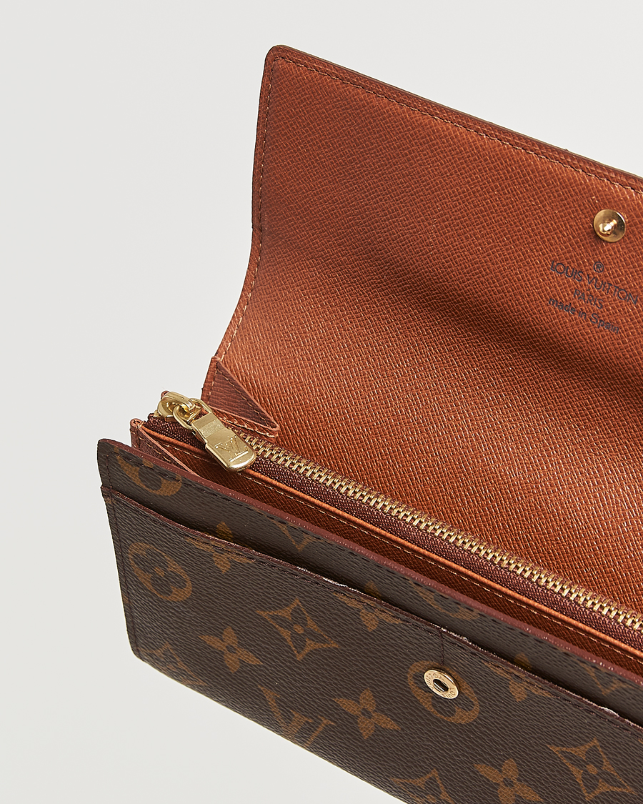 Herre | Louis Vuitton Pre-Owned Pochette Porte Monnaie Credit Wallet Monogram | Louis Vuitton Pre-Owned | Pochette Porte Monnaie Credit Wallet Monogram