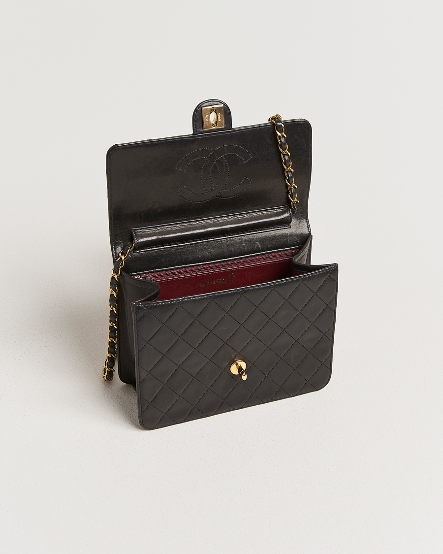 Herre | Chanel Pre-Owned Single Flap Bag Black | Chanel Pre-Owned | Single Flap Bag Black