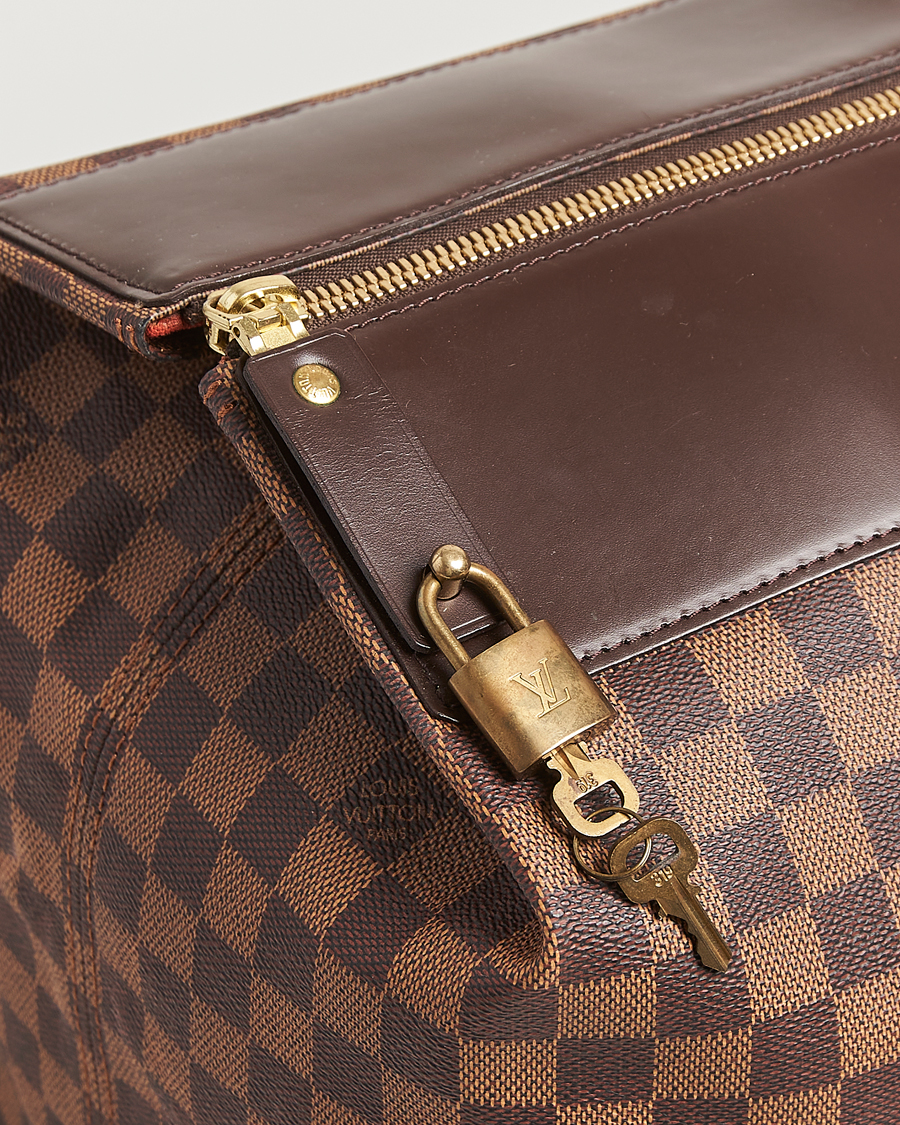 Herre | Louis Vuitton Pre-Owned Greenwich GM Travel Bag Damier Ebene | Louis Vuitton Pre-Owned | Greenwich GM Travel Bag Damier Ebene