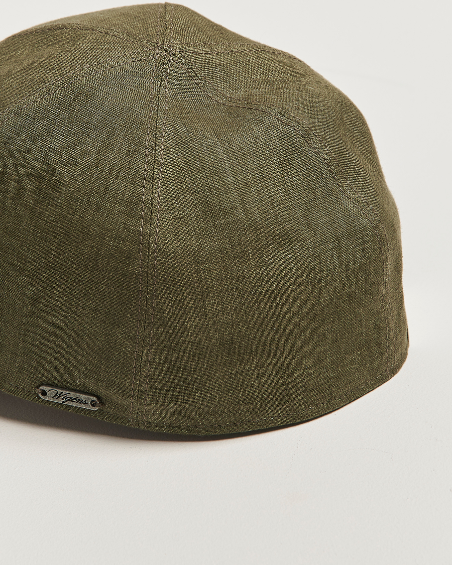 Herre | Hatte & kasketter | Wigéns | Baseball Linen Cap Olive