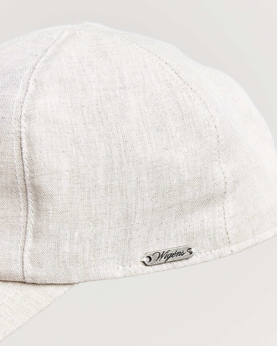 Herre | Hatte & kasketter | Wigéns | Baseball Linen Cap Light Beige