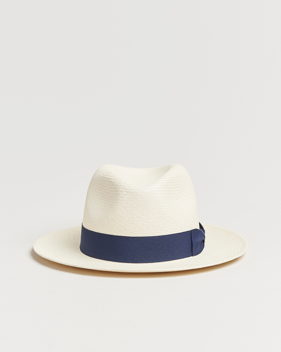 Herre | Hatte & kasketter | Wigéns | Panama Hat White/Navy