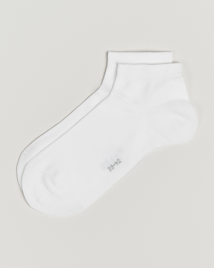 Herre | Undertøj | Falke | Happy 2-Pack Cotton Sneaker Socks White