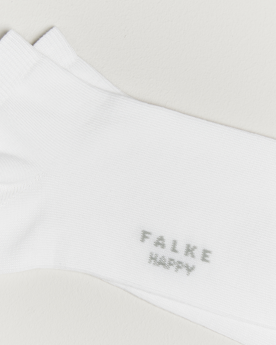 Herre | Undertøj | Falke | Happy 2-Pack Cotton Sneaker Socks White