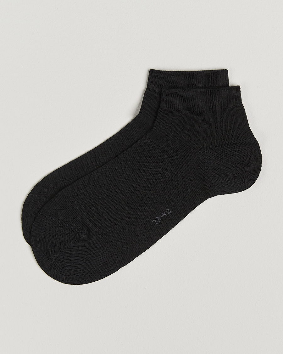 Herre | Undertøj | Falke | Happy 2-Pack Cotton Sneaker Socks Black