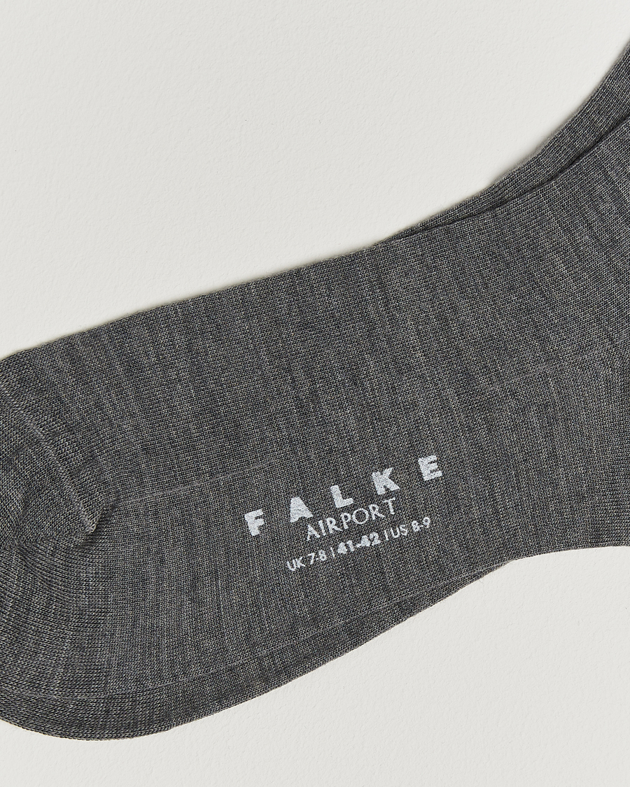 Herre | Undertøj | Falke | Airport Knee Sock Dark Grey