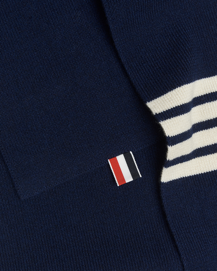 Herre | Halstørklæder | Thom Browne | Cashmere Rib Scarf Navy