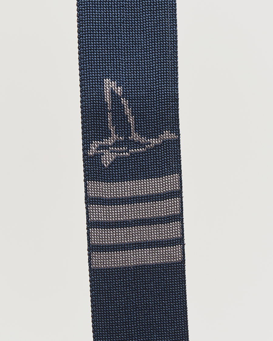 Herre | Slips | Thom Browne | Jacquard Knit Tie Navy