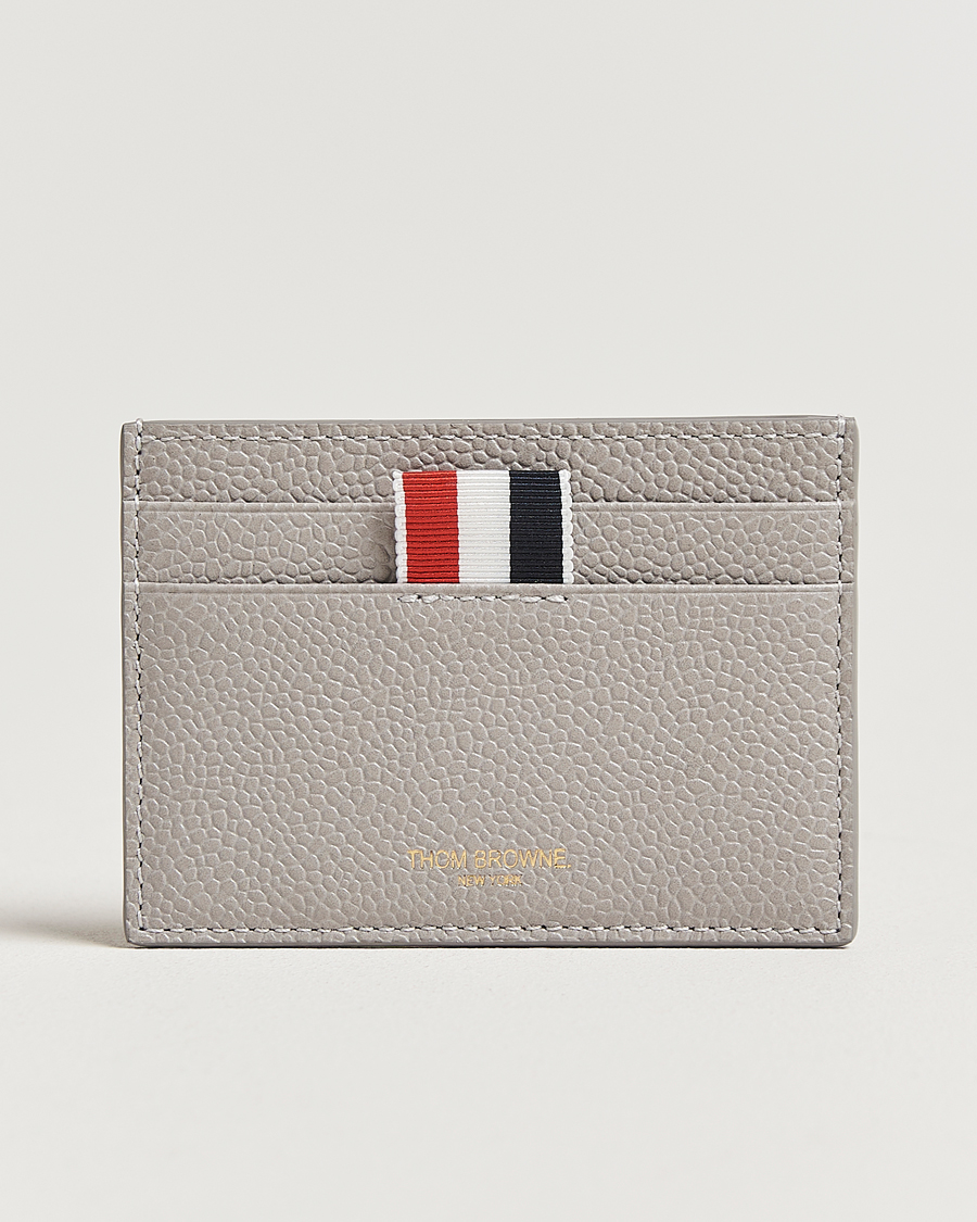 Herre | Punge | Thom Browne | Double Sided Card Holder Light Grey