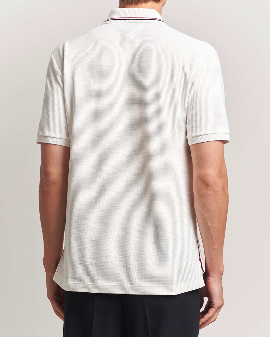 Herre | Polotrøjer | Thom Browne | Waffle Cotton Polo Natural White