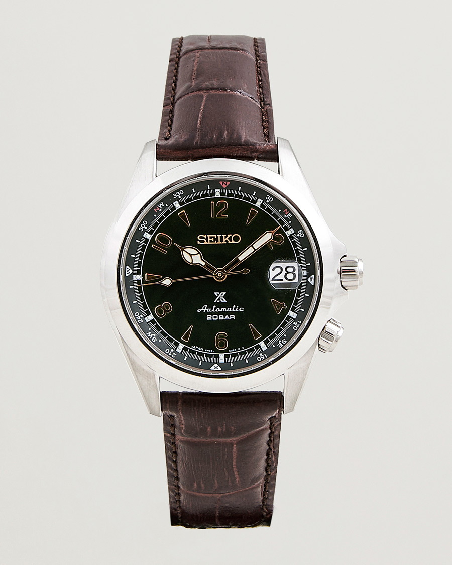 Herre | Seiko Prospex Automatic Leather 40mm Green Dial | Seiko | Prospex Automatic Leather 40mm Green Dial