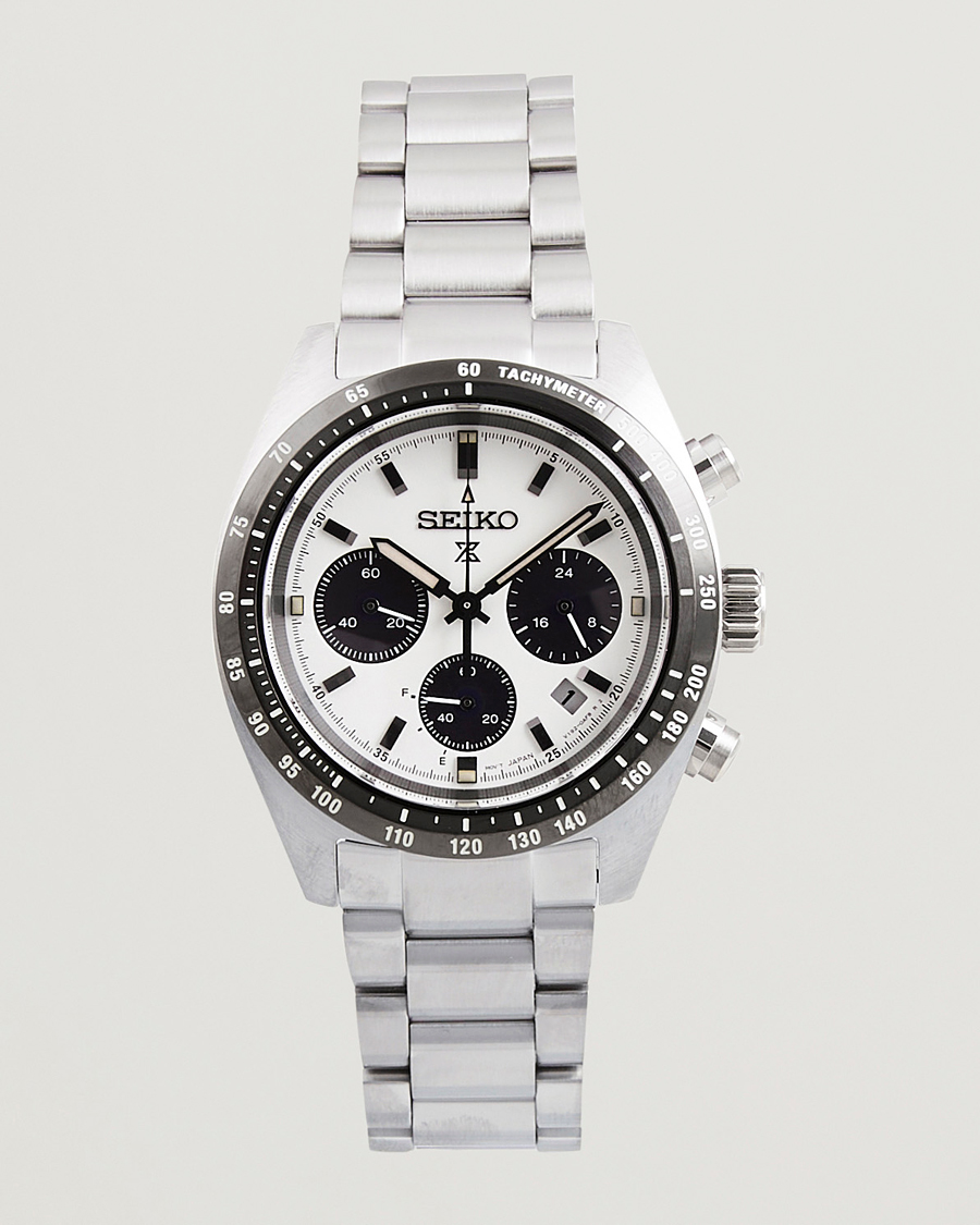 Herre | Seiko Prospex Chronograph Steel 39mm White Dial | Seiko | Prospex Chronograph Steel 39mm White Dial