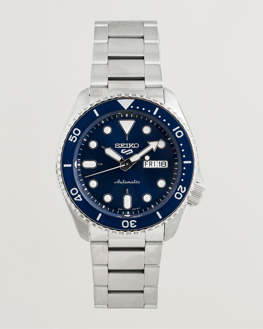 Herre | Seiko 5 Sports Automatic Diver Steel 43mm Blue Dial | Seiko | 5 Sports Automatic Diver Steel 43mm Blue Dial