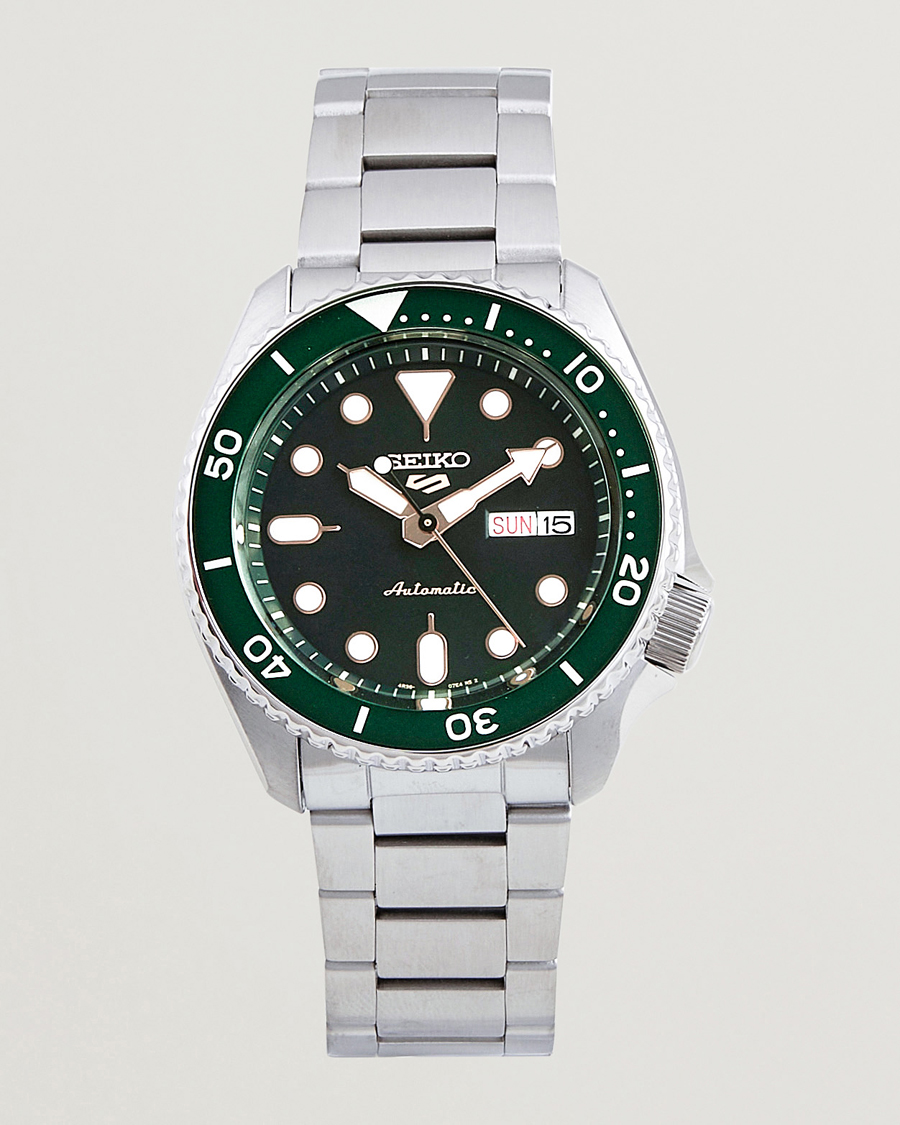 Herre | Seiko 5 Sports Automatic Diver Steel 43mm Green Dial | Seiko | 5 Sports Automatic Diver Steel 43mm Green Dial