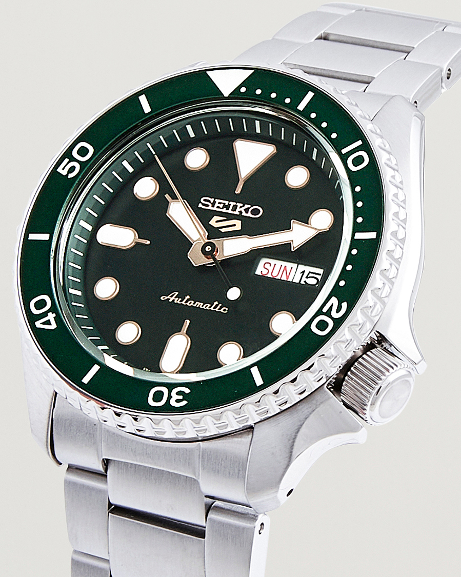 Herre | Seiko 5 Sports Automatic Diver Steel 43mm Green Dial | Seiko | 5 Sports Automatic Diver Steel 43mm Green Dial