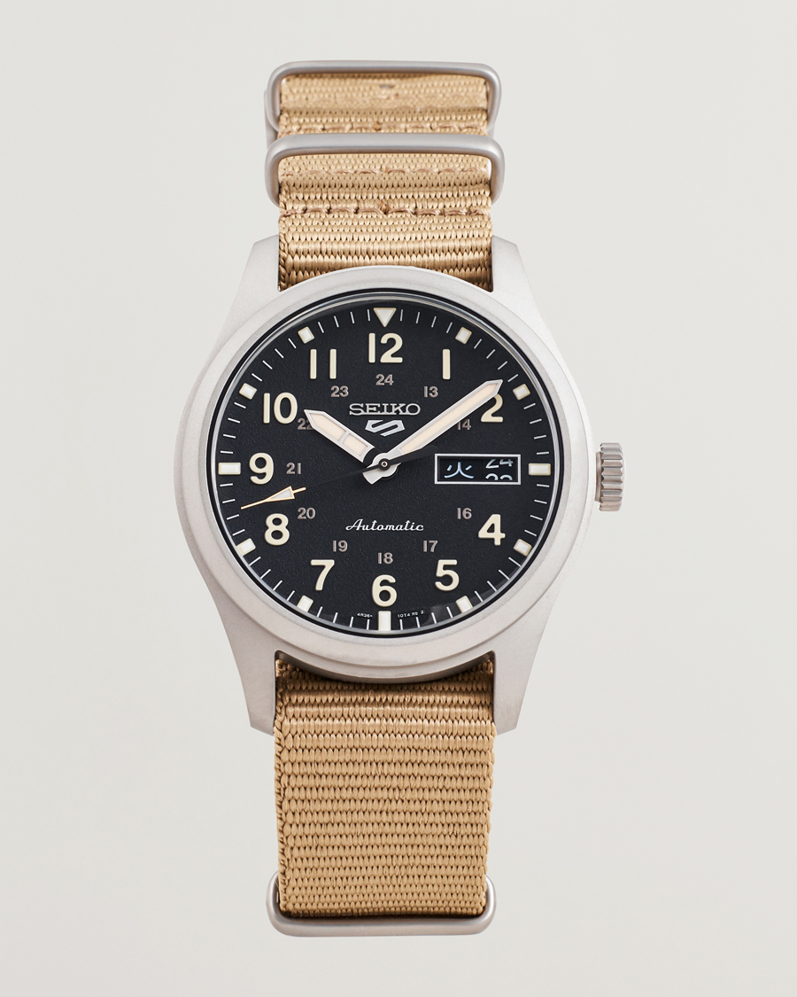 Herre | Seiko 5 Sports Automatic Nato 40mm Black Dial | Seiko | 5 Sports Automatic Nato 40mm Black Dial