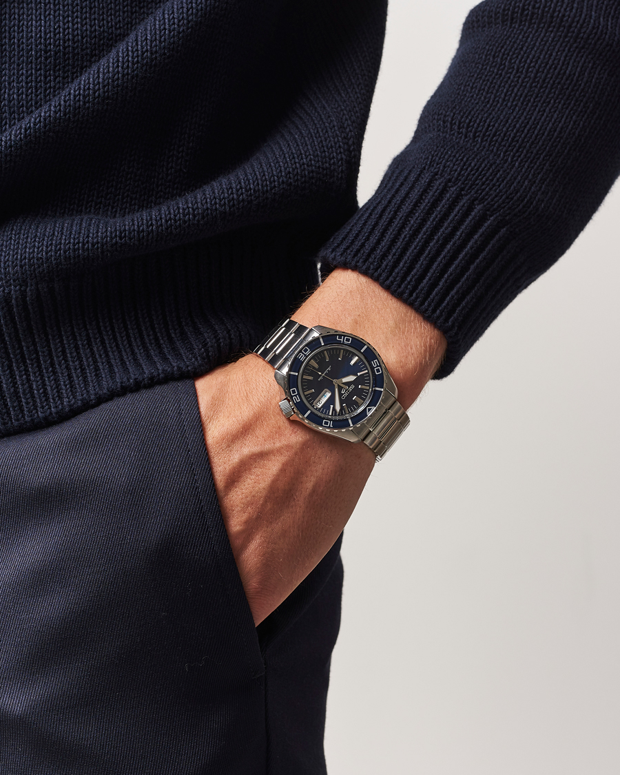 Herre | Seiko 5 Sports Automatic Diver Steel 42mm Blue Dial | Seiko | 5 Sports Automatic Diver Steel 42mm Blue Dial