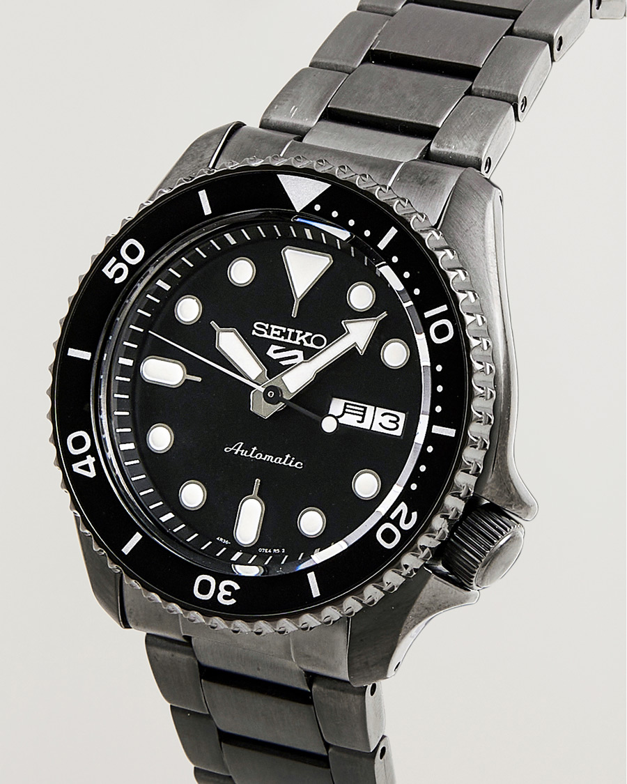 Herre | Seiko 5 Sports Automatic Diver Black Steel 43mm Black Dial | Seiko | 5 Sports Automatic Diver Black Steel 43mm Black Dial