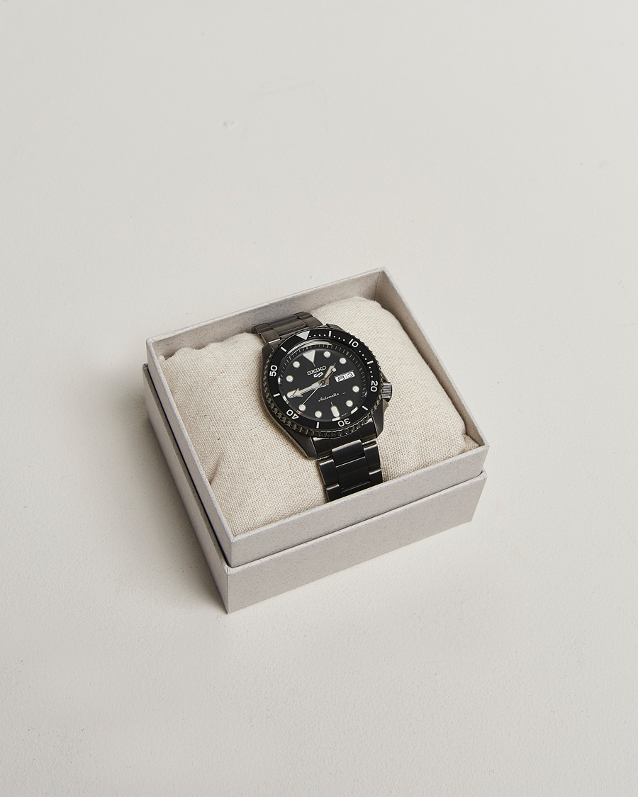 Herre | Seiko 5 Sports Automatic Diver Black Steel 43mm Black Dial | Seiko | 5 Sports Automatic Diver Black Steel 43mm Black Dial