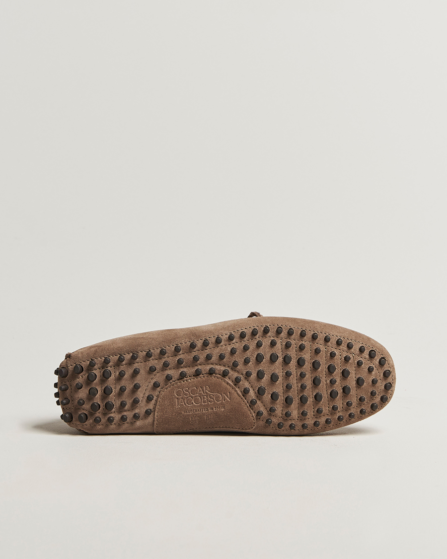 Herre | Mokkasiner | Oscar Jacobson | Driving Shoe Suede Grey