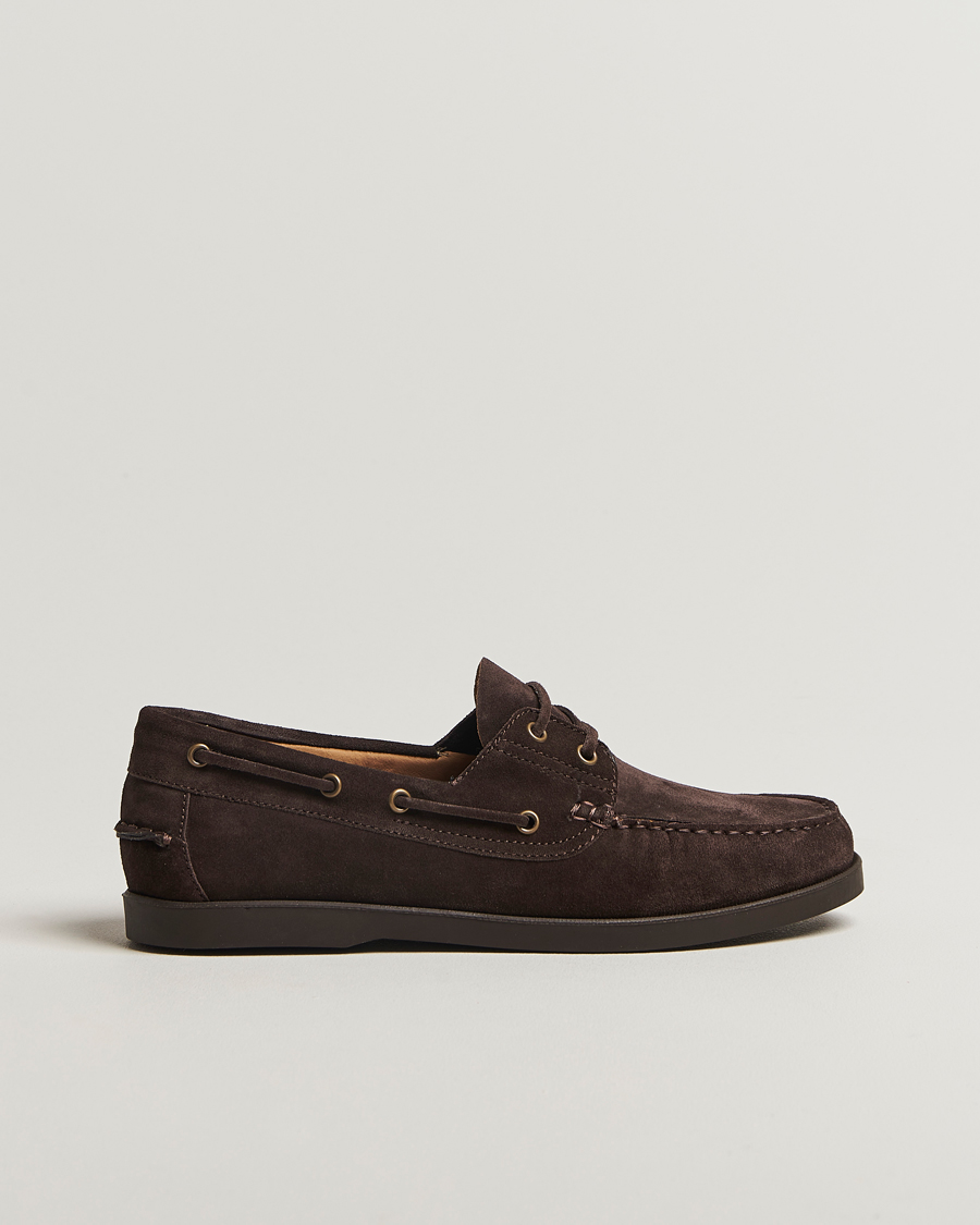 Herre | Sejlersko | Oscar Jacobson | Deck Shoe Suede Chocolate Brown