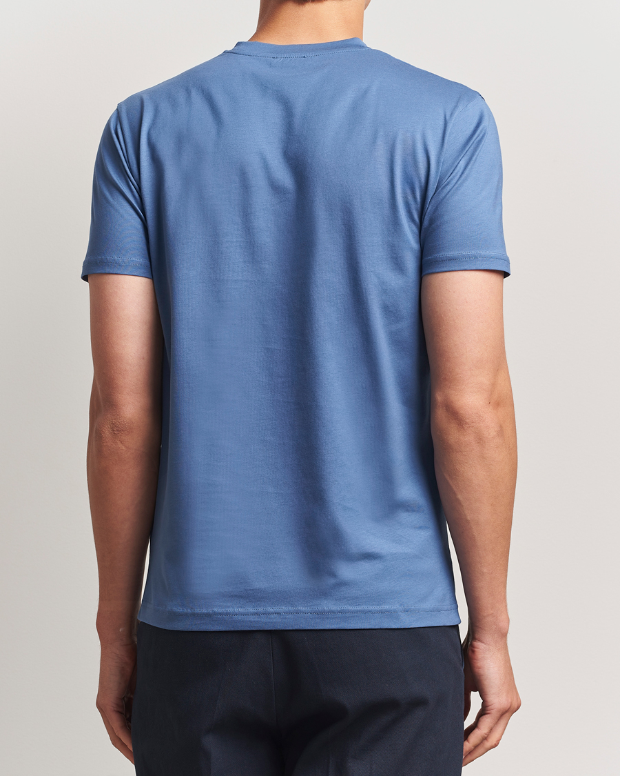 Herre | T-Shirts | Sunspel | Riviera Midweight T-Shirt Soft Denim