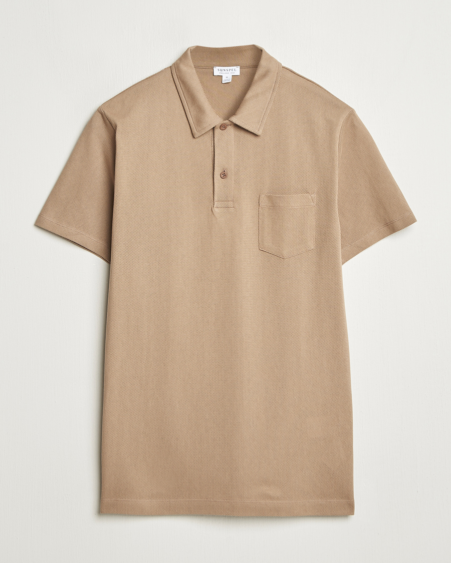 Herre | Polotrøjer | Sunspel | Riviera Polo Shirt Dune