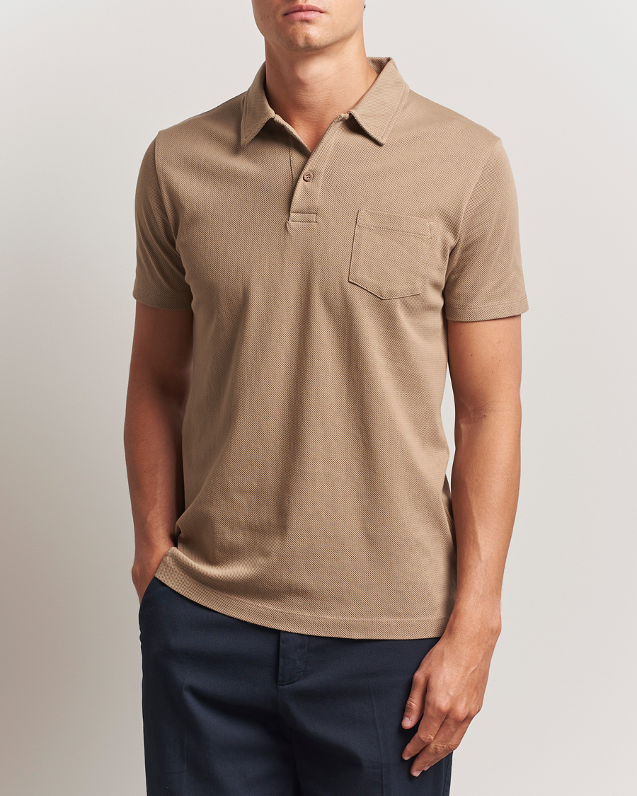 Herre | Polotrøjer | Sunspel | Riviera Polo Shirt Dune
