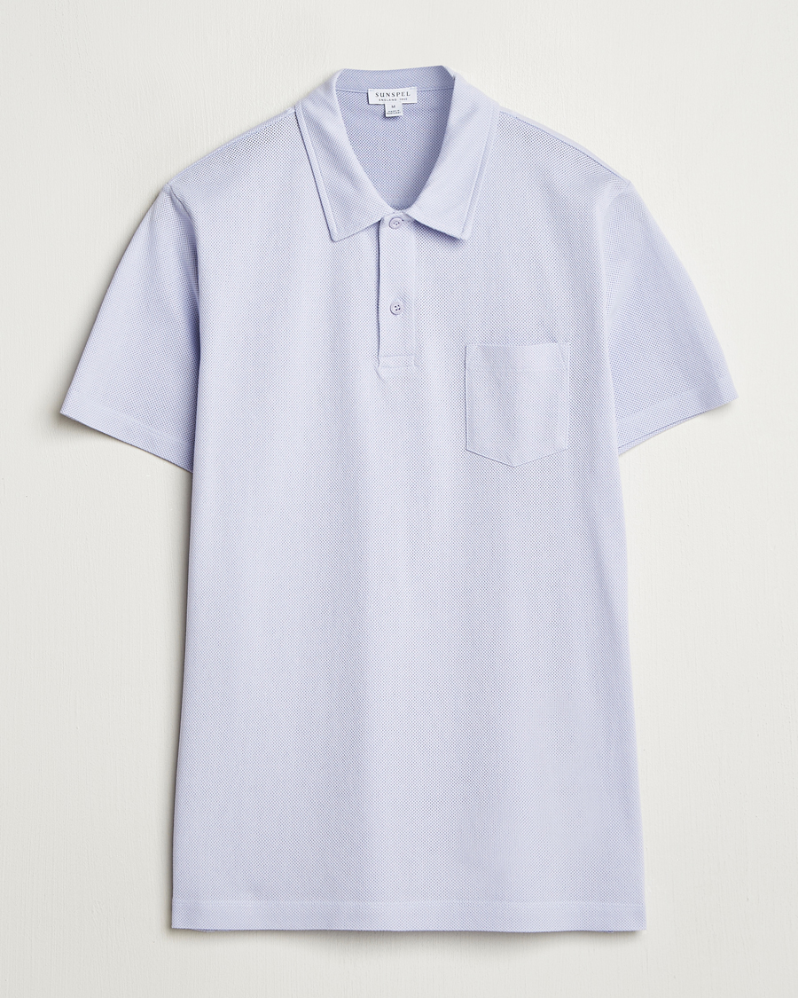 Herre | Polotrøjer | Sunspel | Riviera Polo Shirt Pale Lilac