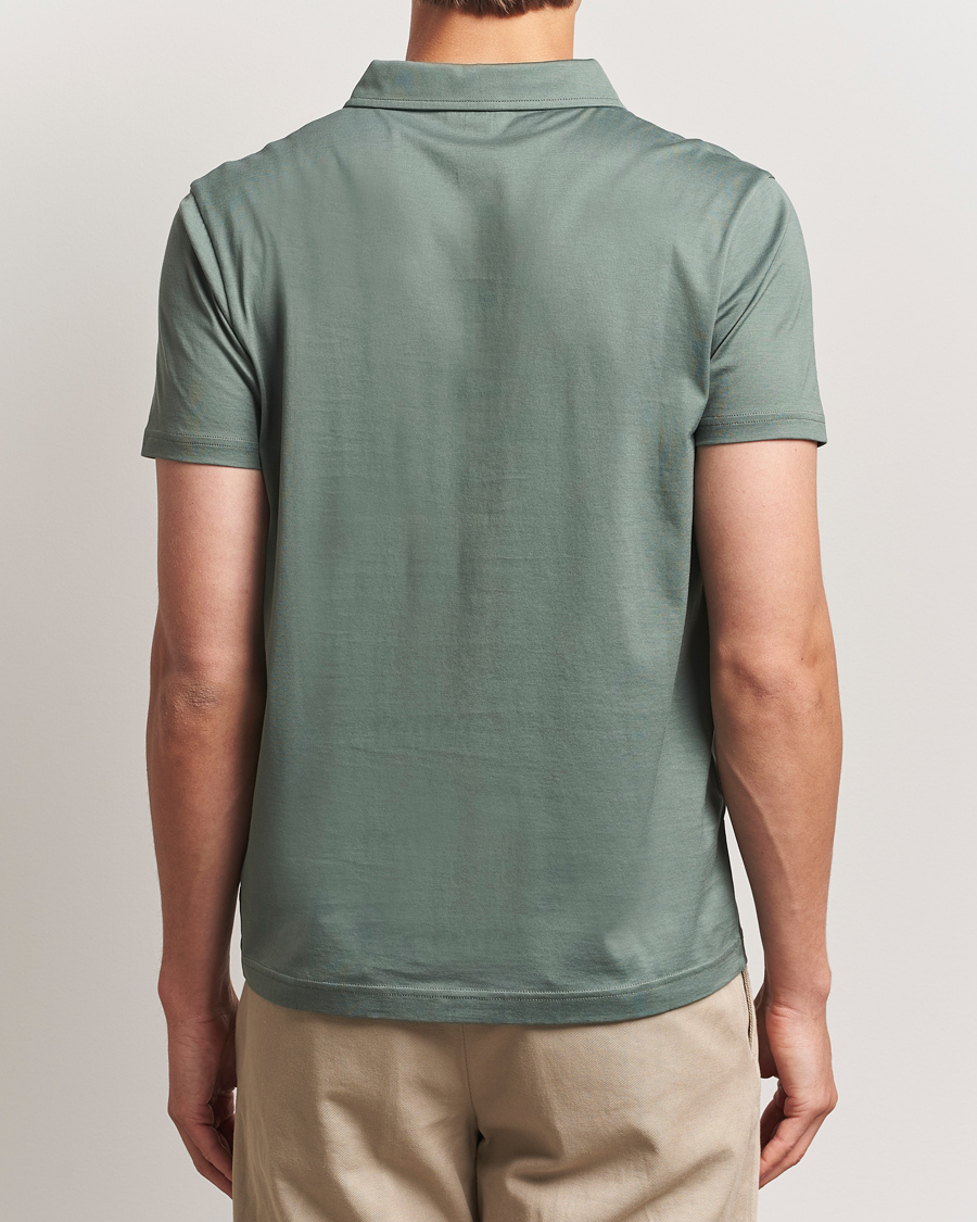 Herre | Polotrøjer | Sunspel | Cotton Jersey Polo Dusk Green