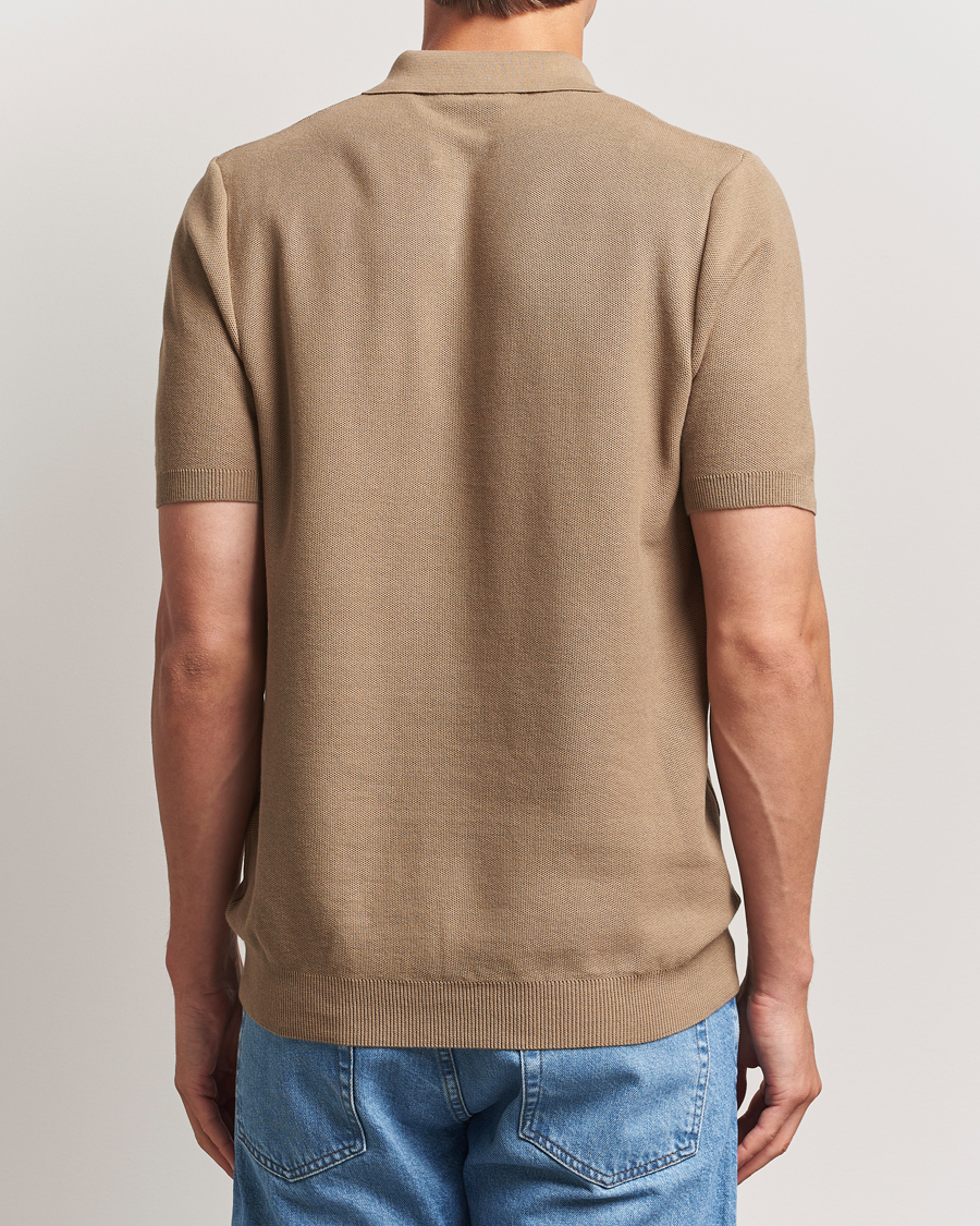 Herre | Polotrøjer | Sunspel | Fine Texture Polo Dune