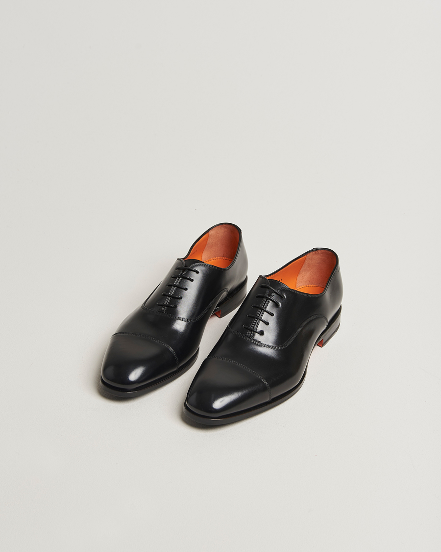 Herre | Oxfords | Santoni | Adrian Oxford Black Calf