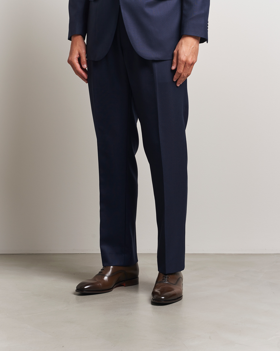 Herre | Oxfords | Santoni | Adrian Oxford Dark Brown Calf
