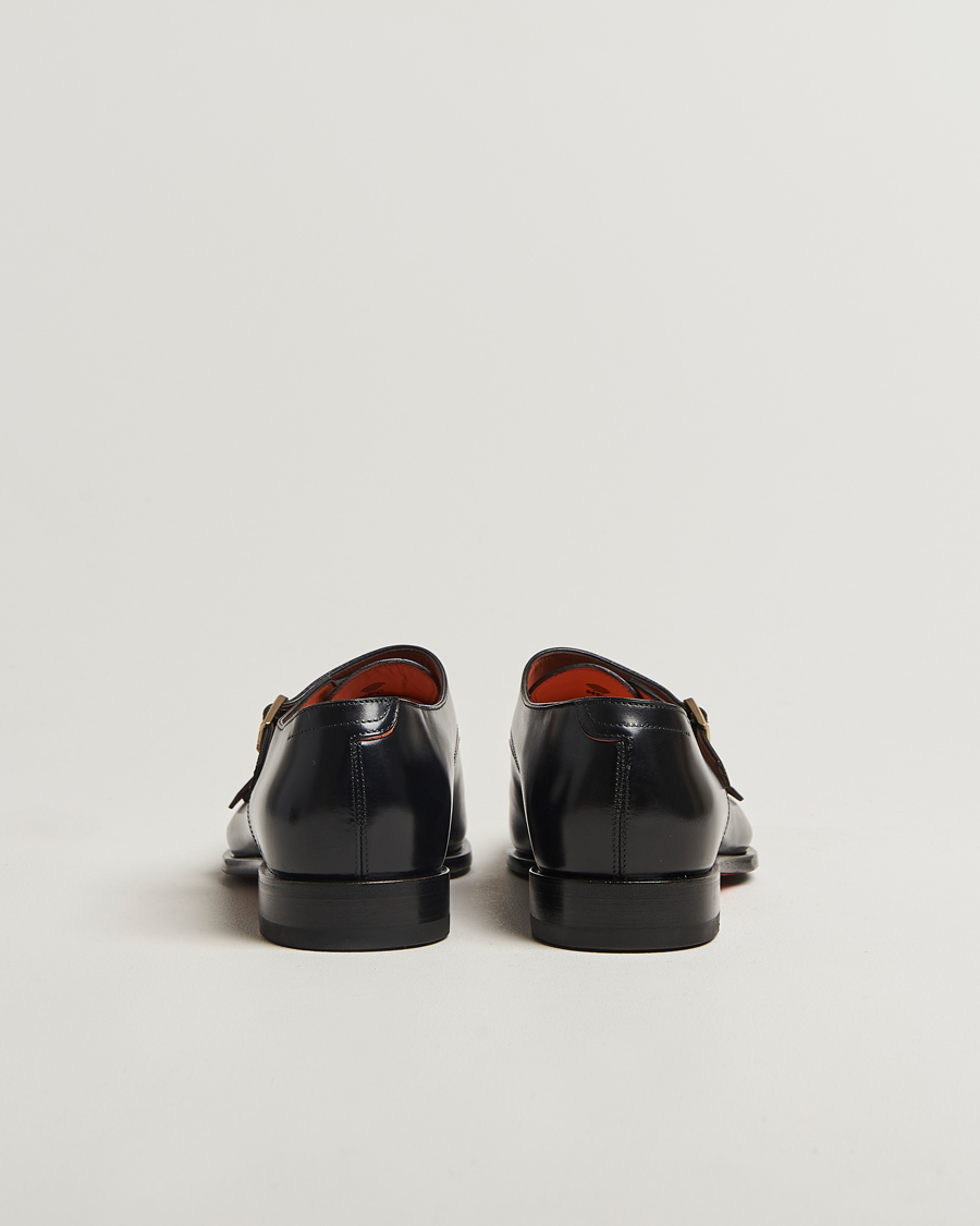 Herre | Monk straps | Santoni | Adrian Double Monk Black Calf
